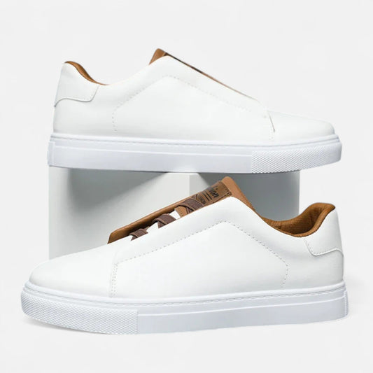 Luxe Leren Heren Slip-On Sneakers voor Comfort en Stijl - StudioMarella