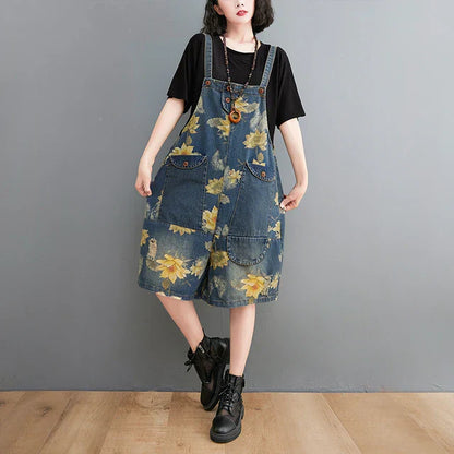Jumpsuit voor Dames Zomerse Blauwe Denim Broekpak - StudioMarella