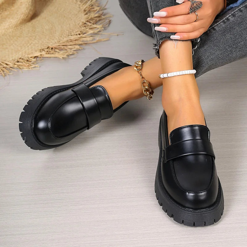 Dames Instappers Platform Schoenen Trendy Lucente