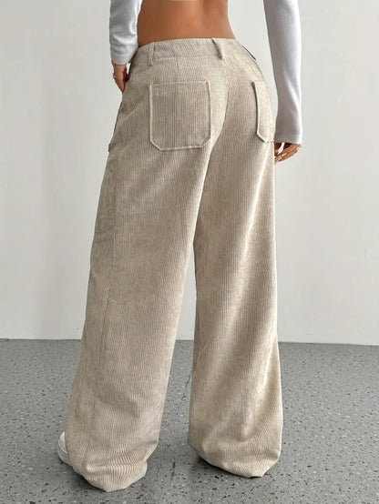 Hoge Hoge Broek Voor Dames in Zacht Velluto