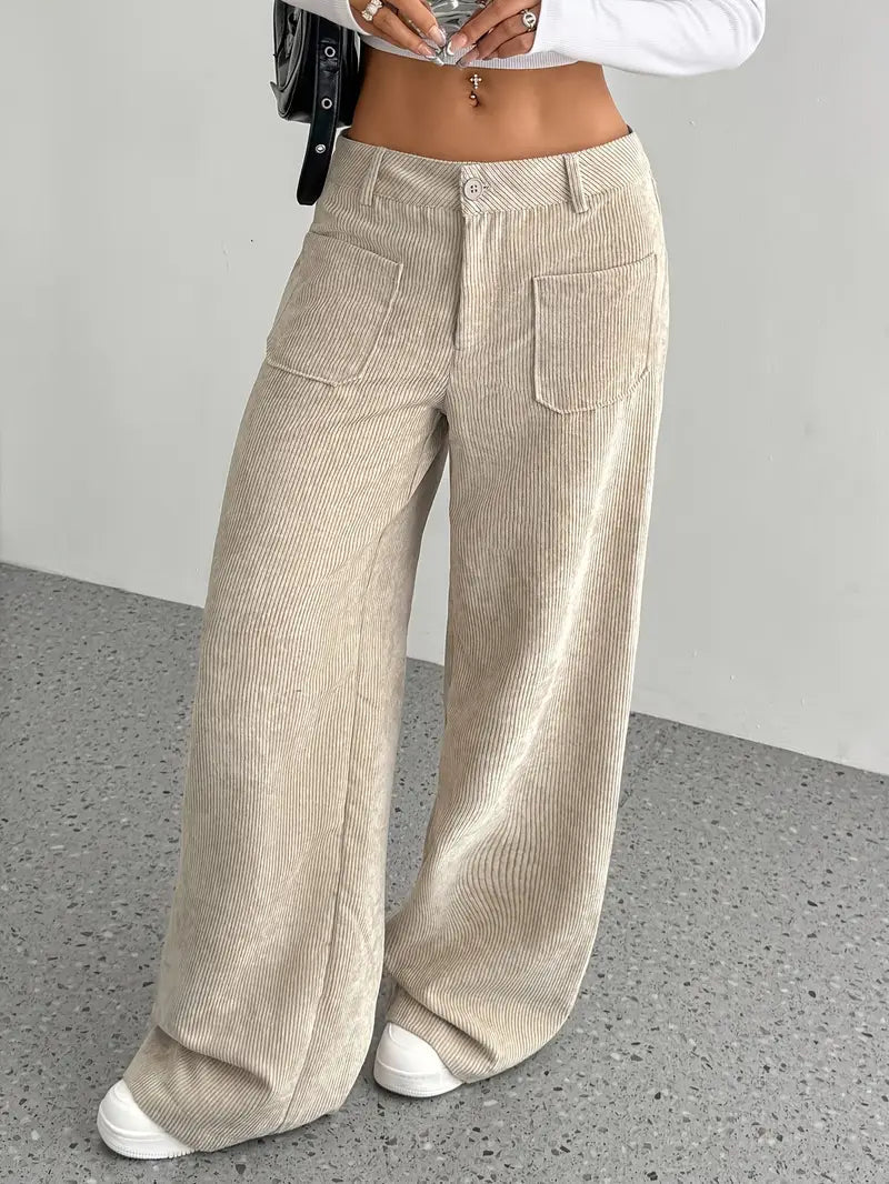 Hoge Hoge Broek Voor Dames in Zacht Velluto