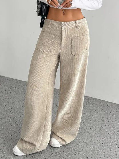 Hoge Hoge Broek Voor Dames in Zacht Velluto
