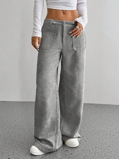 Hoge Hoge Broek Voor Dames in Zacht Velluto