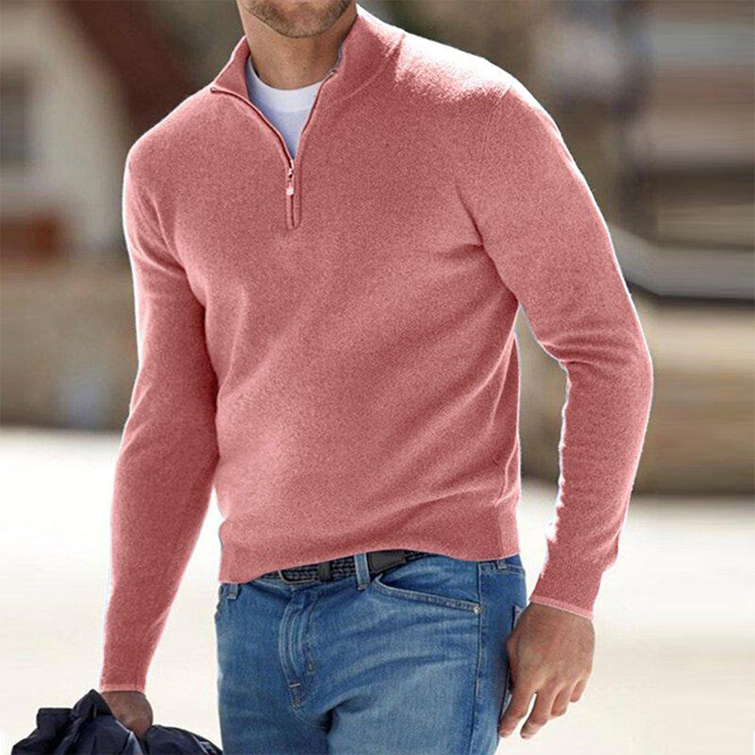 Heren Sweatshirt Kwart Rits Comfortabel en Warm