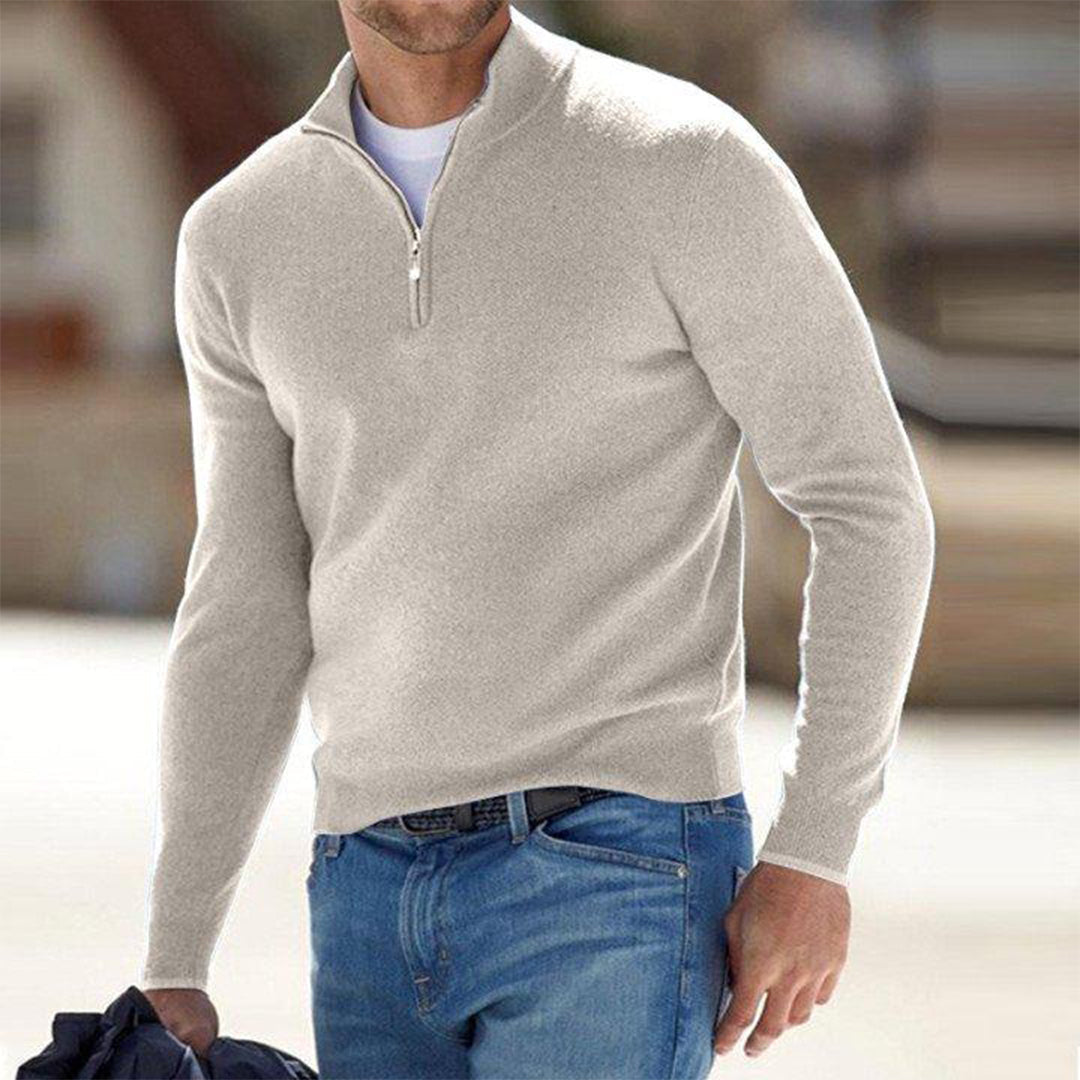 Heren Sweatshirt Kwart Rits Comfortabel en Warm