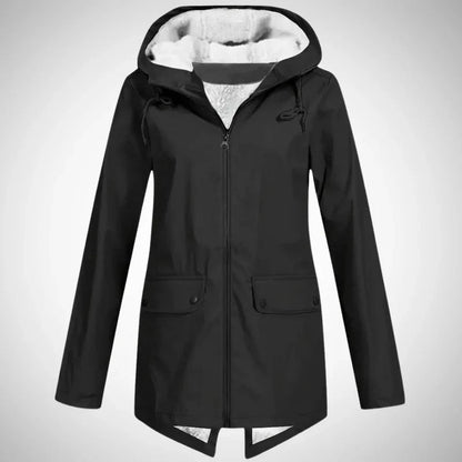 Luna | Dames Regenjas Lang – Waterafstotend, Fleece Gevoerd & Comfortabel 7