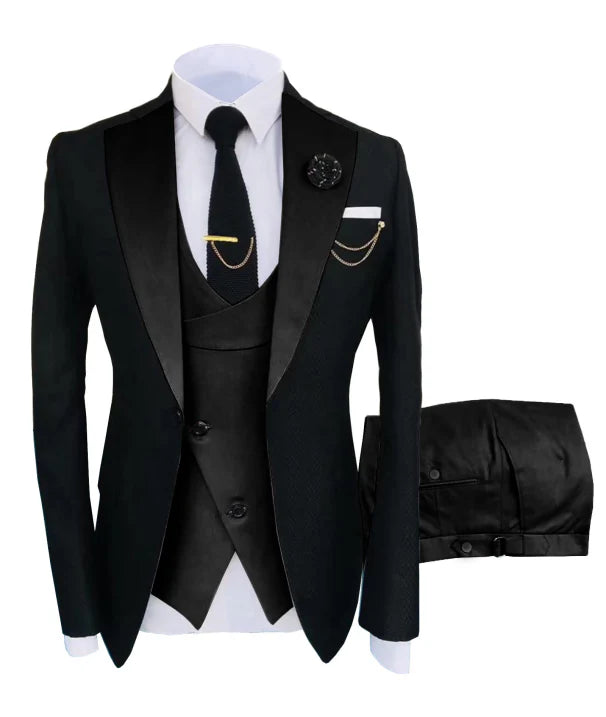 Heren Pak 3-Delig Elegant Formal voor Trouw en Feesten - StudioMarella