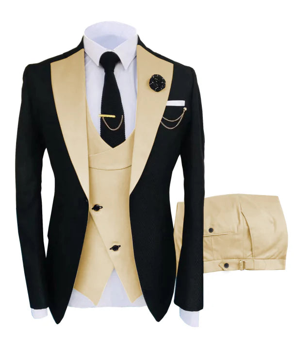 Heren Pak 3-Delig Elegant Formal voor Trouw en Feesten