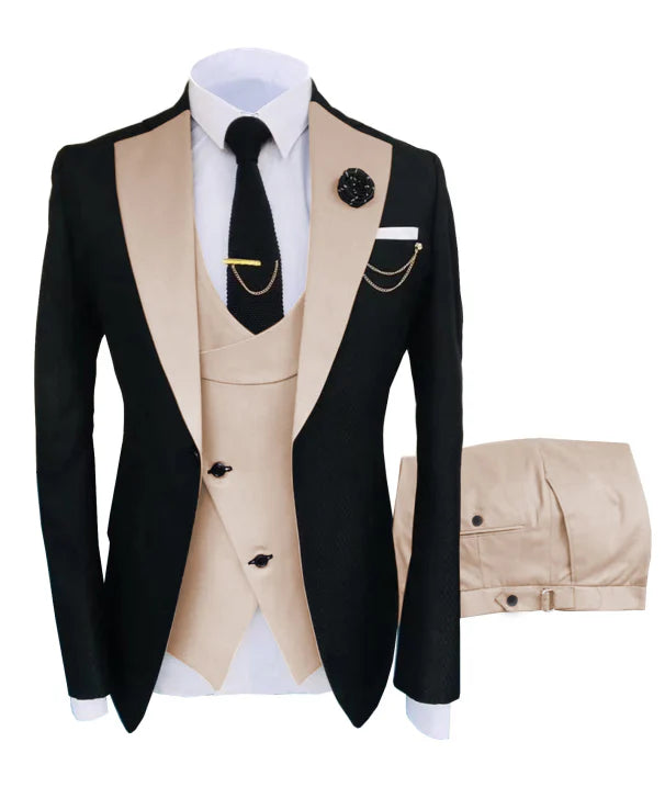 Heren Pak 3-Delig Elegant Formal voor Trouw en Feesten