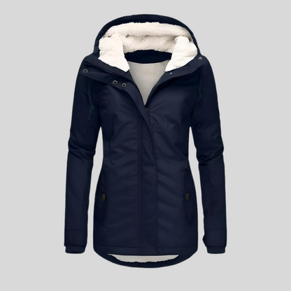 Vrouwen Jas Faux Shearling Voering Warm en Stijlvol