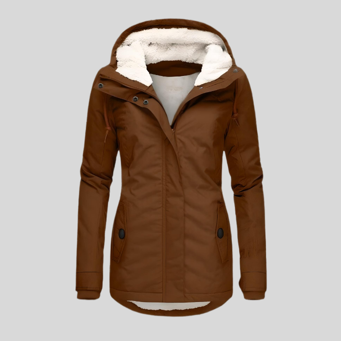 Vrouwen Jas Faux Shearling Voering Warm en Stijlvol