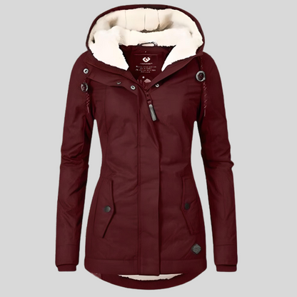Vrouwen Jas Faux Shearling Voering Warm en Stijlvol
