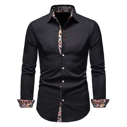 Mannen Overhemd Paisley Print Casual Katoen