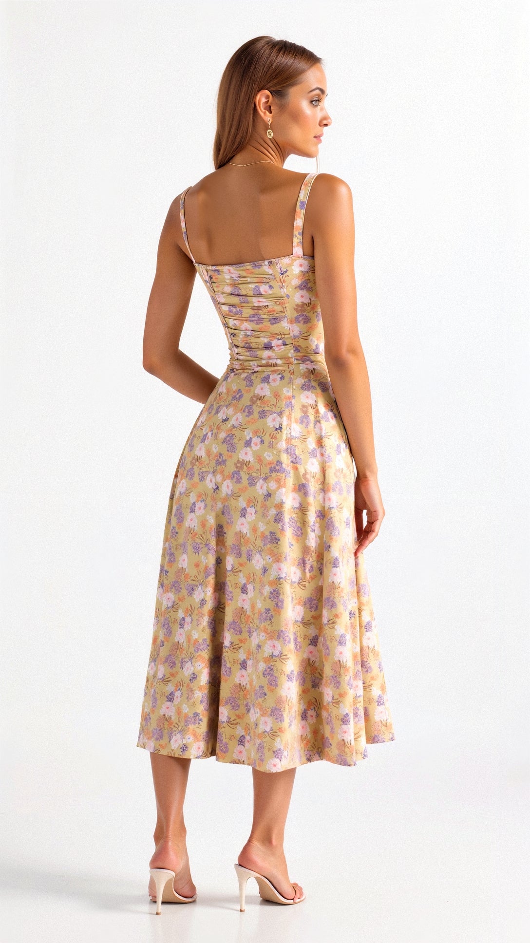 Margaretha | Dames Midi Jurk met Korset voor Bruiloft 1