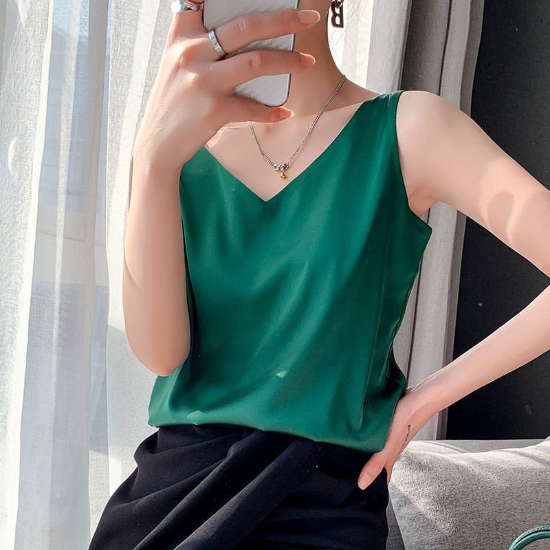 Zijden Camisole Elegante Dame Nachthemd