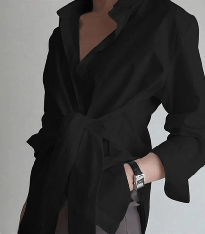 Vrouwelijke Blouse met Lange Mouwen voor Casual en Formeel