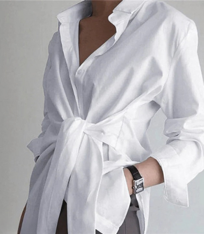 Vrouwelijke Blouse met Lange Mouwen voor Casual en Formeel