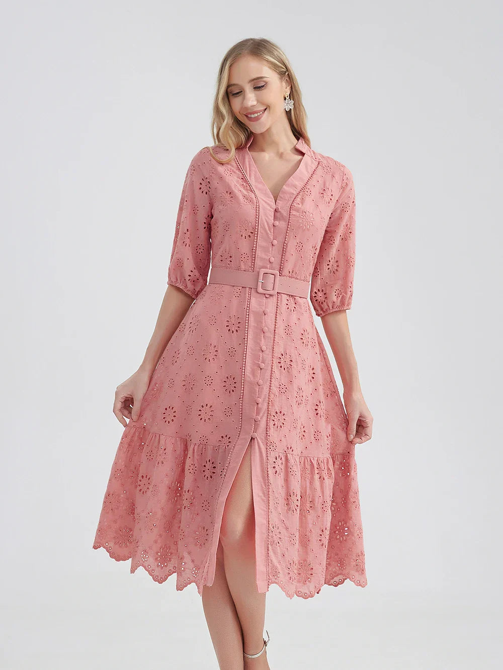 Zomerjurk Lichtblauw Vrolijk Zomerkleding