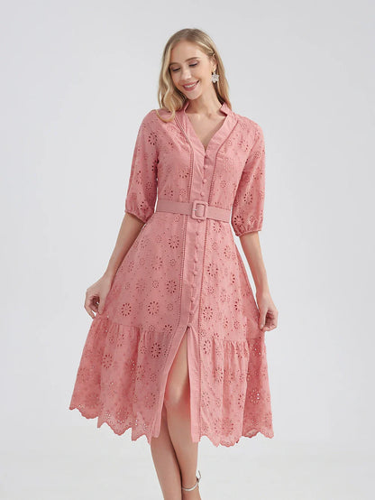 Zomerjurk Lichtblauw Vrolijk Zomerkleding
