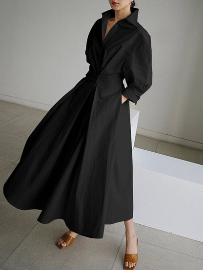 Mathilde | Elegante Overhemdjurk met Knoopsluiting 4