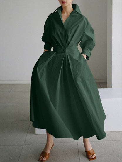 Mathilde | Elegante Overhemdjurk met Knoopsluiting 6