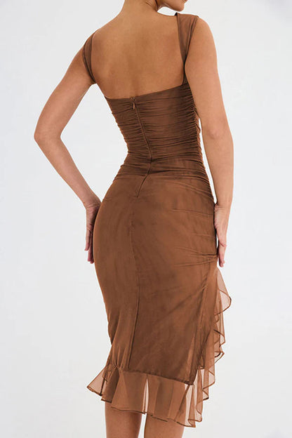 Maureen Midi Jurk | Elegante Jurk Voor Dames 8