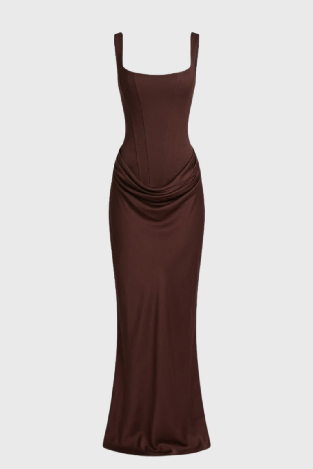 Dames Maxi Jurk met Corset en Gedrapeerde Taille Elegant - StudioMarella