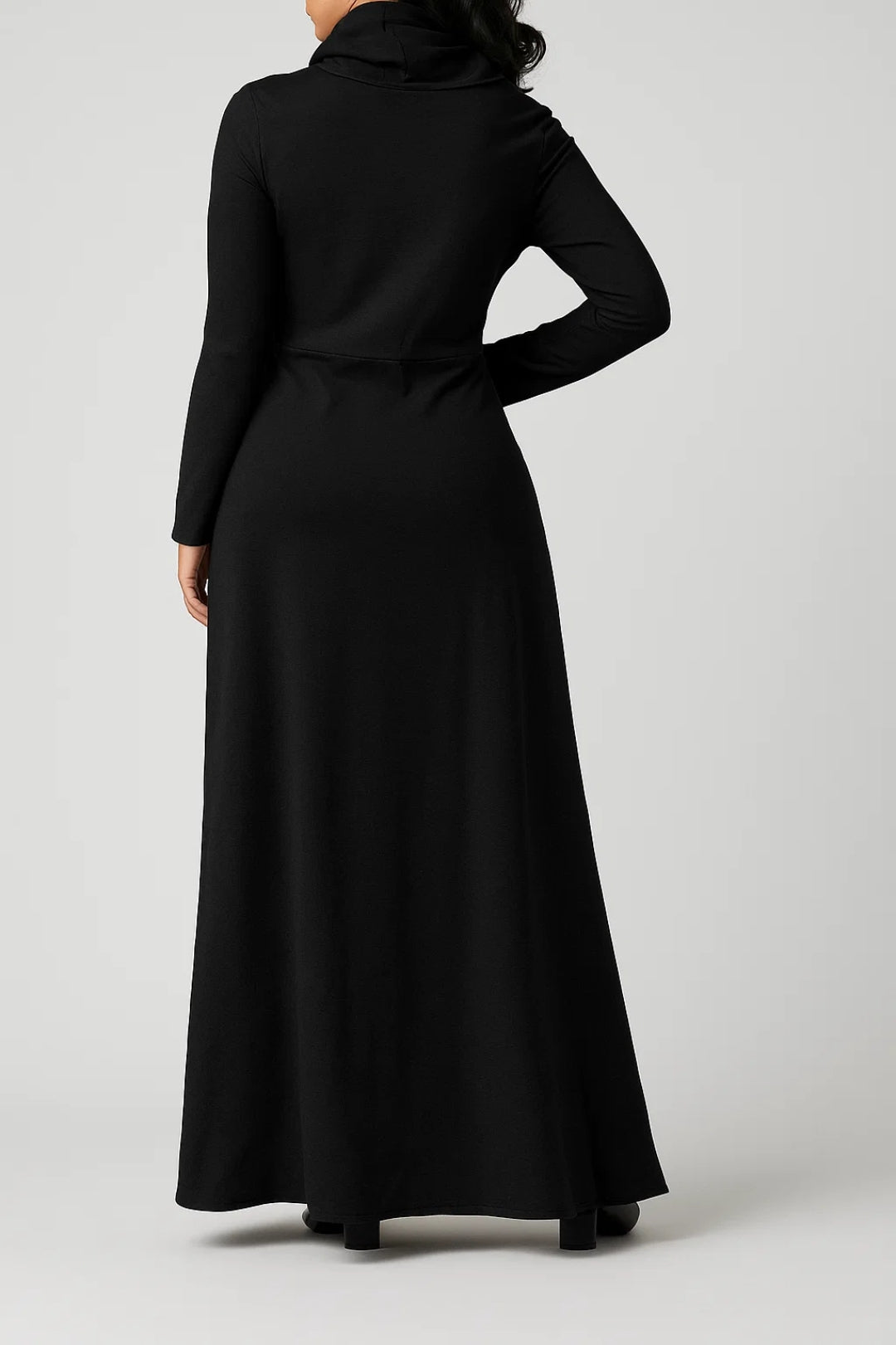 Lange Maxi Jurk Dames met Mouwen en Zakken Casual Kleding