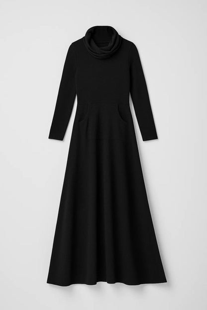 Lange Maxi Jurk Dames met Mouwen en Zakken Casual Kleding - StudioMarella