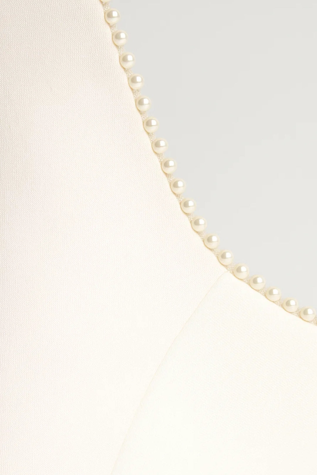 Dames Maxi Jurk Elegante Parel Details Strakke Pasvorm