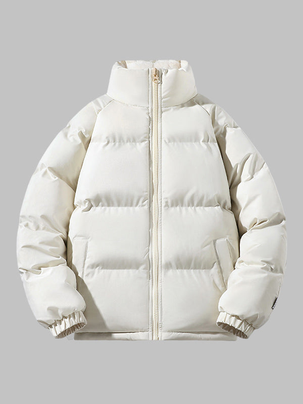 Lichtgewicht Puffer Jas Heren Fleece Binnenkant Moderne Snit