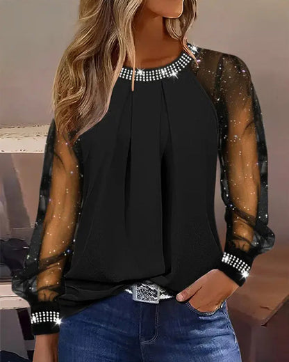 Feestelijke Glitter Top met Paillettes - StudioMarella