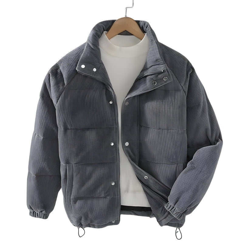 Heren Pufferjas Corduroy Warm en Waterdicht