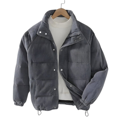 Heren Pufferjas Corduroy Warm en Waterdicht