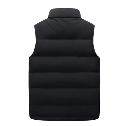 Heren Bodywarmer Zonder Mouwen Gewatteerd Met Ritszakken