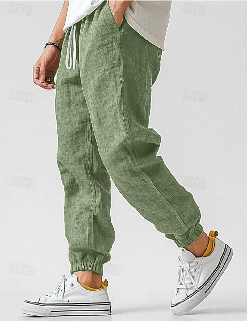 Herens Linnen Broek Relax Fit Zomerkleding