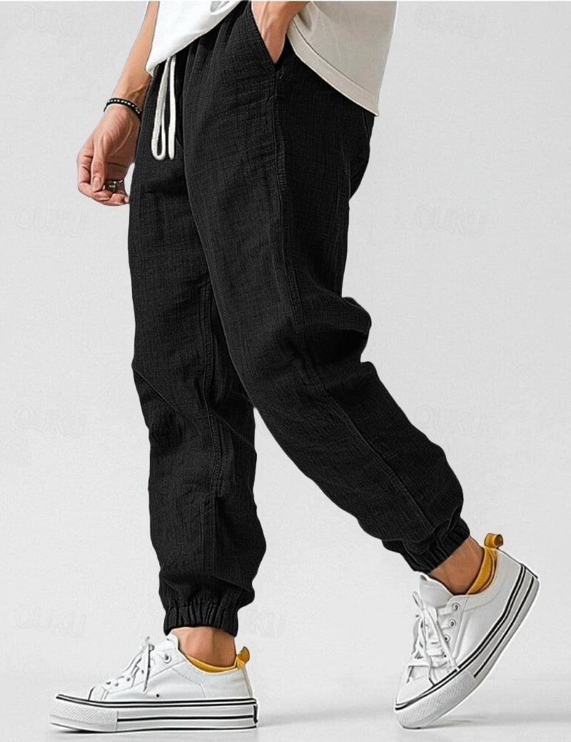 Herens Linnen Broek Relaxed Fit Zomer