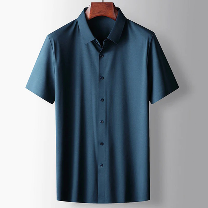 Heren Overhemd Korte Mouw Lichtgewicht Zomer Shirt Casual