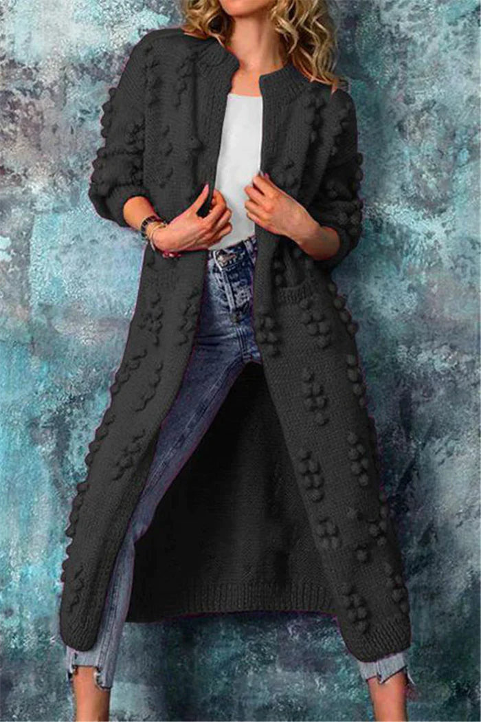 Lange Elegante Cardigan voor Vrouw Comfortabel - StudioMarella