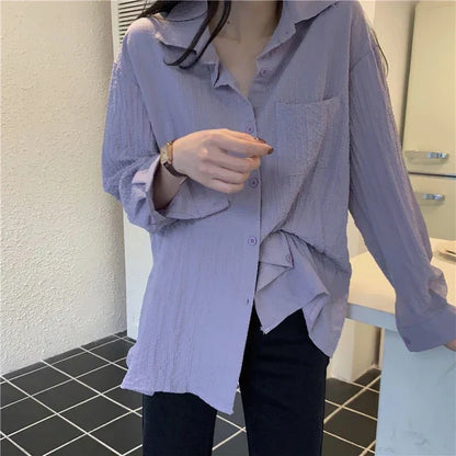 Groene Oversized Blouse Vintage Look