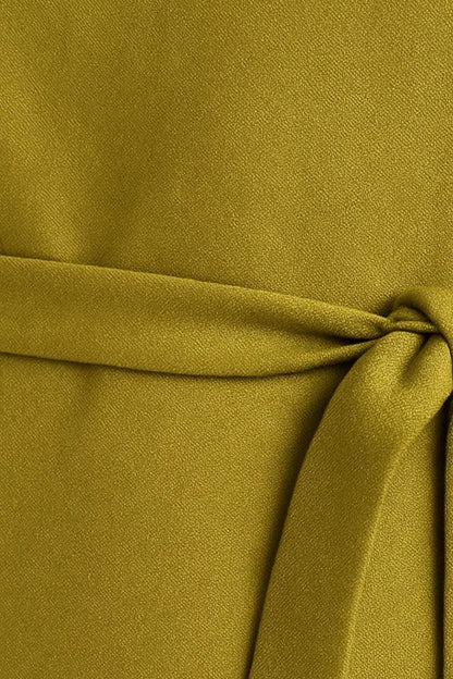 Elegante Maxi Jurk Dames A-lijn Mouwloos met Strikceintuur
