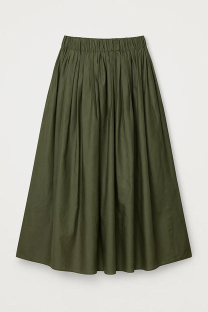 Midi Rok Dames Wijdvallend Elastisch met Plooien Casual - StudioMarella