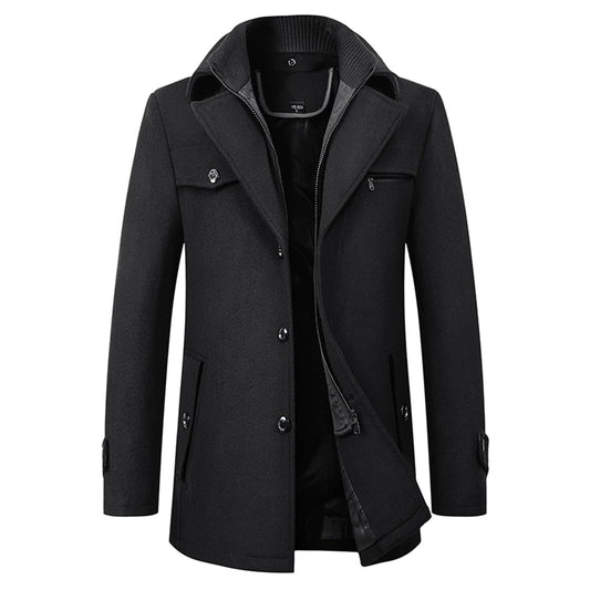 Heren Trenchcoat Waterdicht Verstelbaar 72% Polyester - StudioMarella