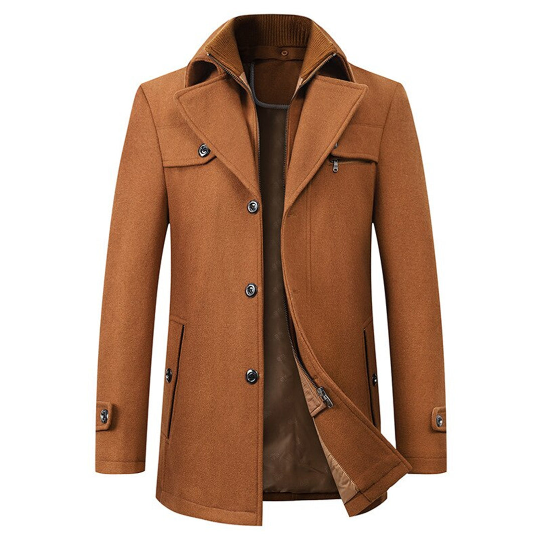 Heren Trenchcoat Waterdicht Verstelbaar 72% Polyester