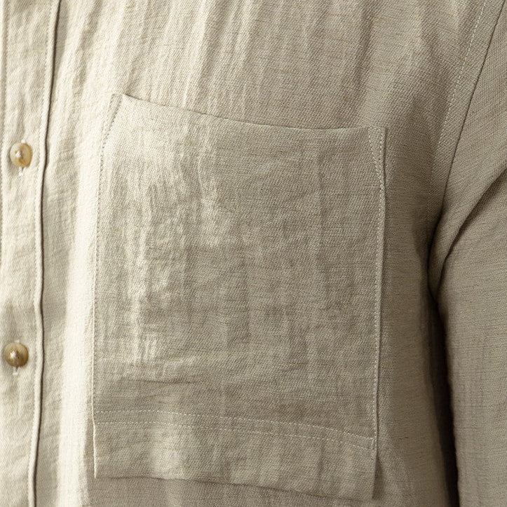Linnen Overhemd Heren Stijlvol Luchtig Zomerkleding