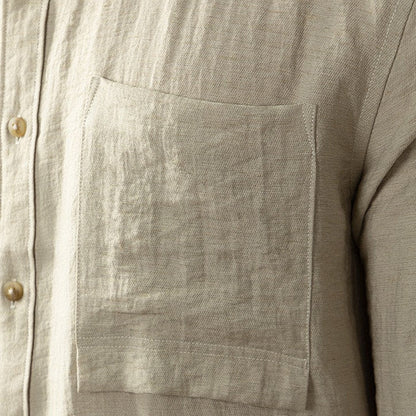 Linnen Overhemd Heren Stijlvol Luchtig Zomerkleding