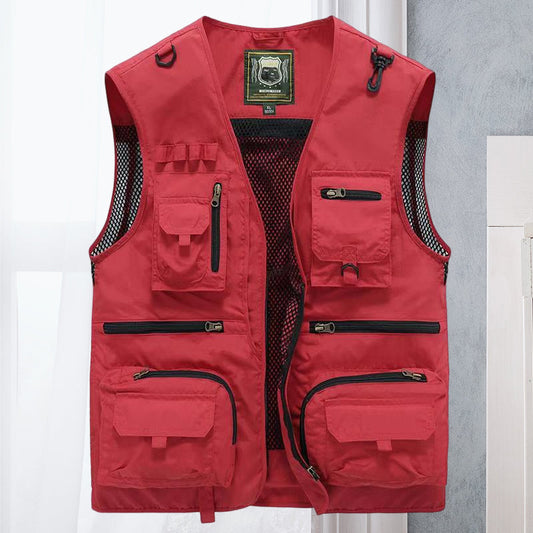 Herense Gilet Jas Met Meerdere Zakken voor Mannen - StudioMarella