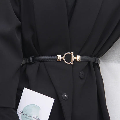 Leren Taille Riem met Verstelbare Gesp voor Elegante Jurken - StudioMarella