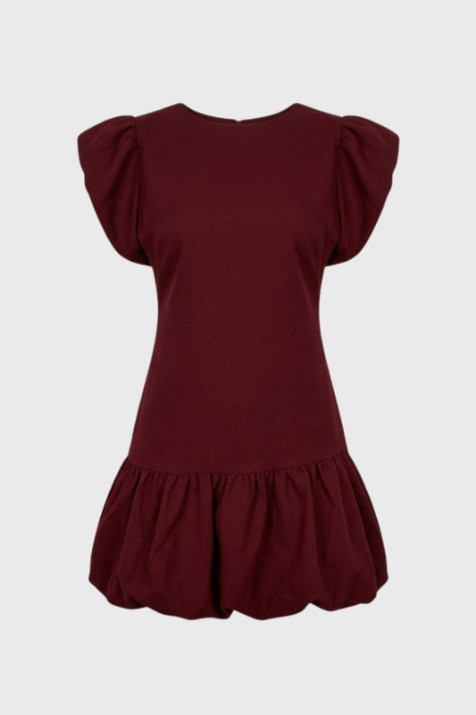 Jurk Dames Vlindermouwen met Ruffles en Bolletjes - StudioMarella
