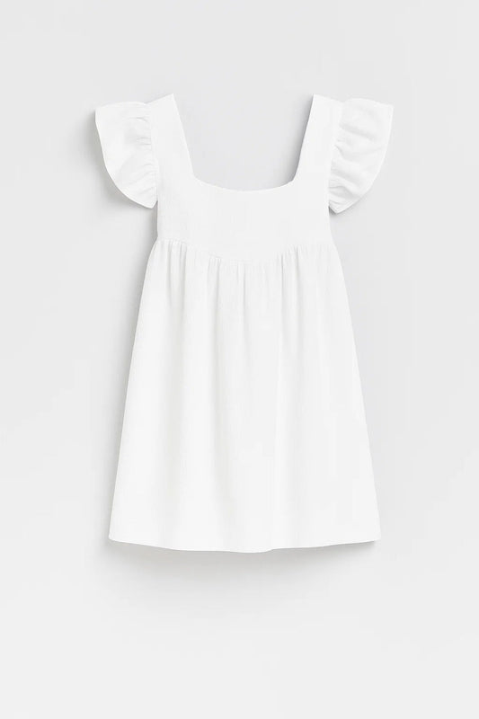 Dames Jurk Wijd Model met Ruffle Mouwen Casual Stijl - StudioMarella